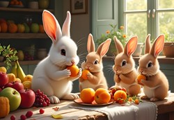 Alipson Puzzle - Gioco per bambini The Little Rabbits' Feast pezzi puzzle