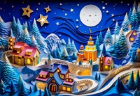 Alipson Puzzle paesaggio invernale puzzle 1000 pezzi divertimento