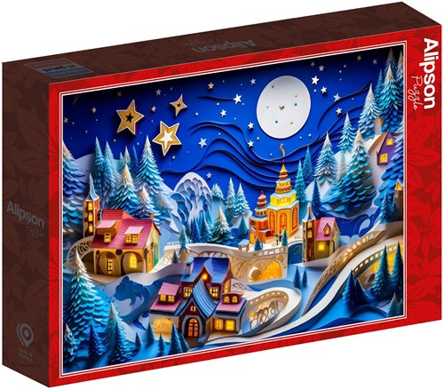 Alipson Puzzle paesaggio invernale puzzle 1000 pezzi divertimento-2
