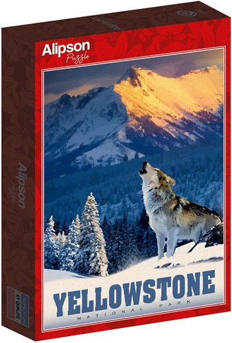 Alipson Puzzle Yellowstone Wolf - Puzzle 500 pezzi per adulti-2