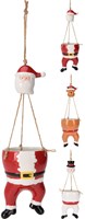 Home & Styling vaso da fiori sospeso Natale plastica rosso 57cm decorazione