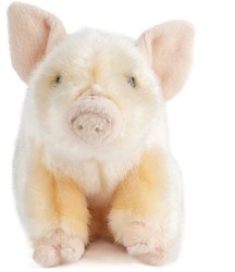 Living Nature peluche maialino rosa 20cm giocattolo peluche maiale