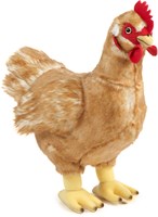 Living Nature peluche gallina grande - giocattolo animale da fattoria