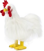 Living Nature peluche gallo grande 35cm animale da fattoria
