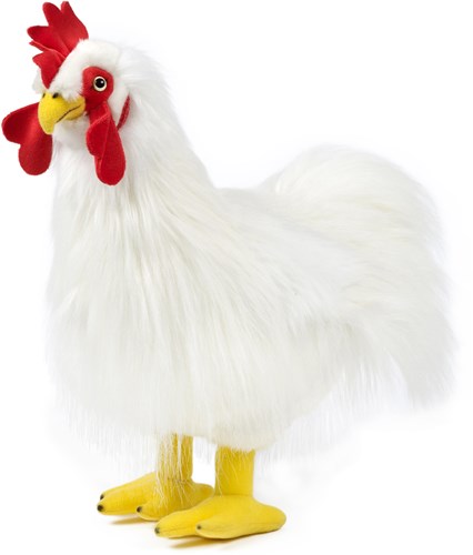 Living Nature peluche gallo grande 35cm animale da fattoria