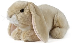 Living Nature peluche coniglio marrone chiaro orecchie lunghe 24 cm