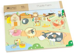 Andreu Toys ANDREU - Puzzle fattoria pastello