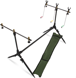 Angling Pursuits supporto canne 3 canne rod pod borsa deluxe