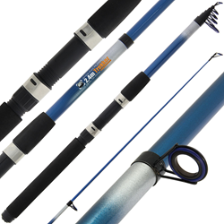 Angling Pursuits canna da pesca telescopica vetroresina 8ft - canna da viaggio pesca