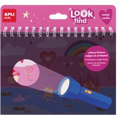 APLI Kids libro cerca e trova Magic World giocattolo educativo 6 pezzi