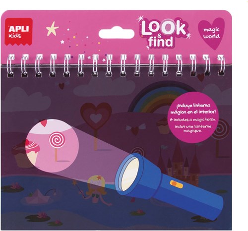 APLI Kids libro cerca e trova Magic World giocattolo educativo 6 pezzi