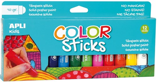 APLI Kids APLI - Color Stick Thick Basic 12 colori