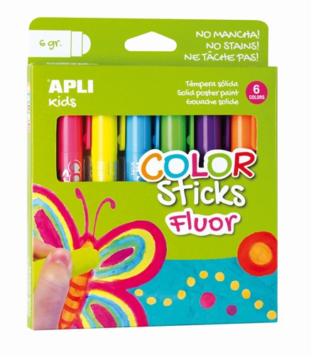 APLI Kids APLI - Fluorine Color Stick 6 colori