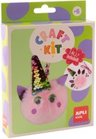 APLI Kids kit creativo unicorno pompon - giocattolo creativo