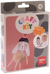 APLI Kids kit creativo con coniglietto pompon - giocattolo creativo per bambini