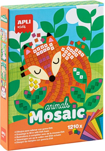 APLI Kids APLI - Animal Mosaic Foam (4 carte, 10 foam)
