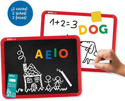 APLI Kids lavagna magnetica doppia faccia - giocattolo whiteboard-2