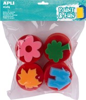 APLI Kids timbri spugna jumbo - set creativo per bambini