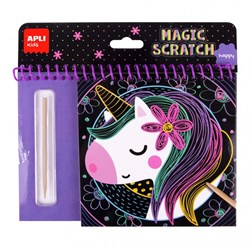APLI Kids APLI - Libro da colorare Happy Scratch (8 fogli)