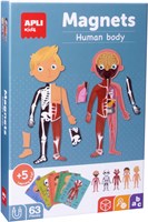 APLI Kids gioco educativo magnetico corpo umano anatomia 63 pezzi