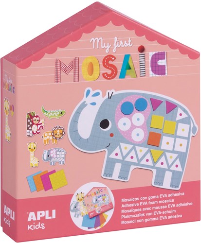 APLI Kids animali mosaico - gioco creativo con foam e carte XXL