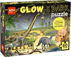 APLI Kids puzzle Glow in the Dark dinosauri 60 pezzi cartone