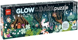 APLI Kids puzzle Glow in the Dark foresta magica 200 pezzi cartone
