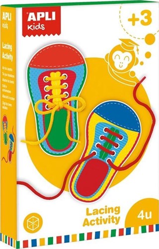 APLI Kids imparare ad allacciare le scarpe - gioco educativo con carte scarpa