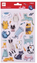 APLI Kids adesivi gatti Meow! 25 pezzi scrapbooking creativo