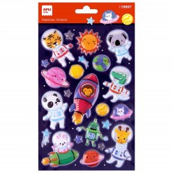 APLI Kids stickers animali dello spazio - set creativo di adesivi per bambini