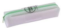 APLI Kids astuccio verde pastello - busta trasparente resistente