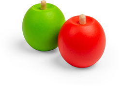BigJigs mela giocattolo in legno rosso verde frutta