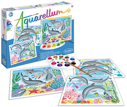 Sentosphère pittura ad acquerello delfini set creativo per bambini