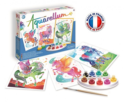 Sentosphère dipingere con i numeri set Aquarellum Unicorno e Pegaso