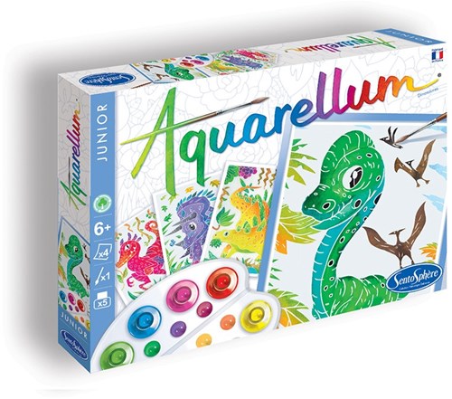 Sentosphère pittura - Set creativo Aquarellum Junior Dinosauri