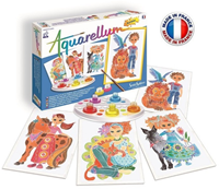 Sentosphère set pittura ad acquerello bambini animali e bambini