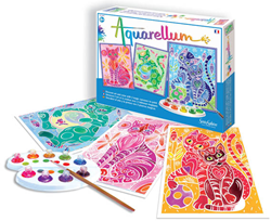 Sentosphère pittura - Set creativo Aquarellum gatti per bambini