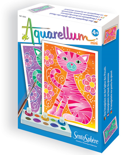 Sentosphère pittura Aquarellum Mini gatti set creativo