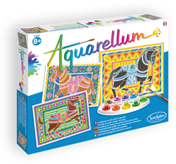 Sentosphère set pittura ad acquerello cavalli - kit creativo pittura