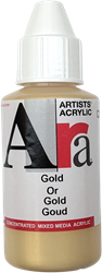 Ara vernice acrilica oro 100ml effetto metallico per pittura e hobby