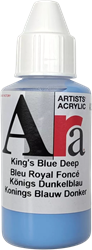 Ara vernice acrilica King's Blue Deep 100 ml pittura artistica professionale
