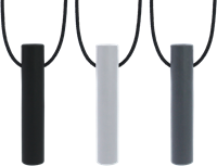 ARK Therapeutic collana da masticare tubo da mordere giocattolo grigio chiaro standard Slanke, holle kauwketting met een extra zachte, meegevende kauwstructuur.-2