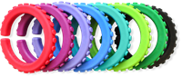 ARK Therapeutic bracciale da masticare giocattolo sensoriale magenta grande Getextureerde kauwarmband om te draaien om de pols, alternatief voor kauwen op mouwen, voor kinderen en volwassenen.-2