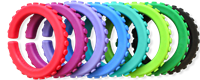 ARK Therapeutic bracciale da masticare giocattolo sensoriale rosso per bambini Getextureerde kauwarmband om te draaien om de pols, alternatief voor kauwen op mouwen, voor kinderen en volwassenen.-2
