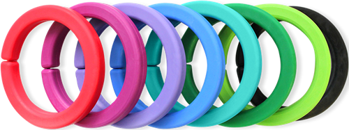 ARK Therapeutic bracciale da masticare giocattolo sensoriale Small Teal XT Medium Gladde kauwarmband om te draaien om de pols, alternatief voor kauwen op mouwen, voor kinderen en volwassenen.-2