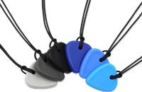 ARK Therapeutic collana da masticare plettro chitarra giocattolo sensoriale blu XT Klein en dun kauwsieraad, discreet voor tieners en volwassenen.-2
