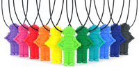 ARK Therapeutic collana da masticare giocattolo sensoriale per bambini e adulti Speelse, robotvormige kauwketting met veel textuur voor sensorische zoekers.-2