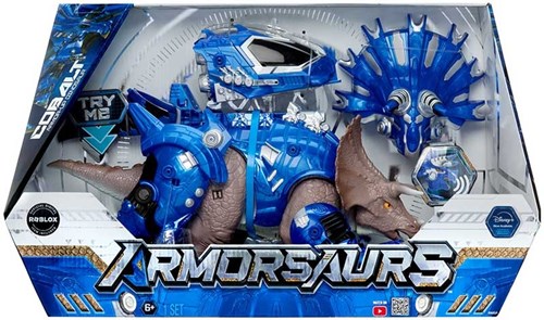 ARMOSAURS ARMOR - UP DINOSAUR - TRICERATOPS - COBALT