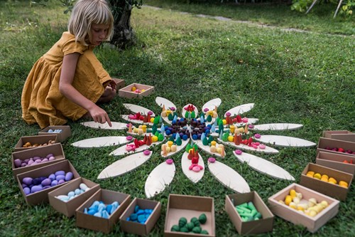 Grapat giocattolo in legno Petals platform - gioco creativo-3