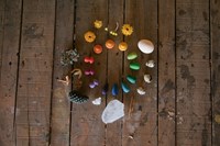 Grapat giocattolo mandala copo de nieve 12 colori set in legno-2